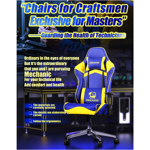 Chaise de bureau ergonomique professionnelle pour mécanicien avec hauteur réglable, coussin confortable et rotation à 360° °   Swivel - Product Image 5