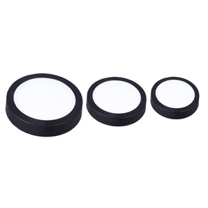 Khung Vỏ Màu Đen 6W 12W 18W 24W Bảng Đèn <span class=keywords><strong>Led</strong></span> Gắn Trên Bề Mặt Tròn - Product Image 1