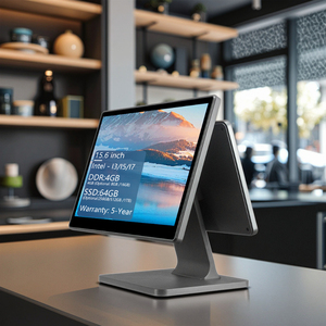 Matériel d'usine OEM 15.6 pouces systèmes de point de vente tout en un terminal de point de vente à écran tactile avec logiciel pour les magasins de détail petite entreprise - Product Image 1