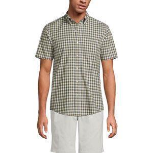 Camisa de Popelina a Cuadros de Manga Corta para Hombre FOXA, Ligera, Transpirable, Informal - Product Image 1
