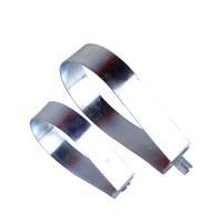 Colliers de serrage en acier galvanisé robuste pour système d'arrosage, boucles pivotantes, pinces en forme de poire pour système d'arrosage, clips pour tuyaux doublés