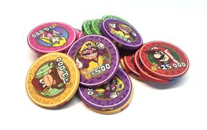 Set de Fichas de Póker de Cerámica de Lujo Temática Super Mario para Sala de Casino con Maletín y Moneda Conmemorativa de 39mm para Juegos de Azar - Product Image 3