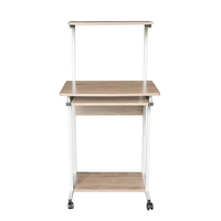 Table d'étude simple en bois MDF avec surface en bois