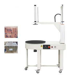 Pneumatic Press Top Box <b>Stretch</b> Wrapper Electric Turntable Carton Wrap <b>Machine</b> - Product Image 2
