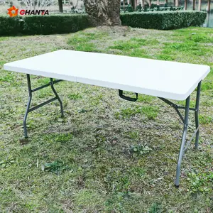 Mesas dobráveis de plástico para festas de casamento, mesas dobráveis de plástico para eventos, mesa dobrável de 6 pés, mais vendidas