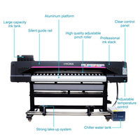 Imprimante UV Roll-to-Roll Grande Vitesse 1,8 m (6 pieds) avec 2 Têtes Epson I3200-U1 pour Bannières Vinyle et PVC