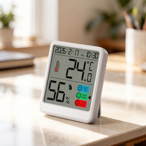 Termômetro Digital de Alta Precisão para Uso Interno, Higrômetro, Monitor de Temperatura e Umidade Operado por Bateria - Product Image 1