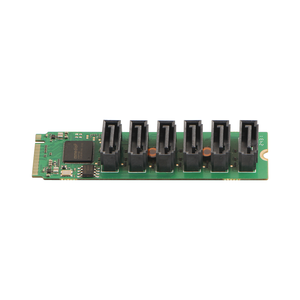Tarjeta Adaptadora M.2 M Key a 6 Puertos SATA3.0, Tarjeta de Expansión con 6 Interfaces SATA para Radxa - Product Image 3