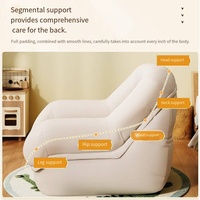 Lit pour chien de taille humaine de style tatami en forme de L, idéal pour s'allonger ou dormir - Canapé-lit inclinable de taille simple