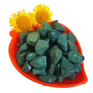 Fournisseur d'usine, galets ronds verts naturels de jardin, en vente - Product Image 1
