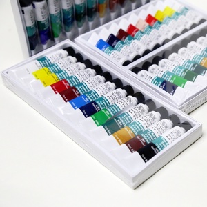 Winsor Newton 10ml Art Acrylic Color Paint Set 12/18/24 colores para dibujar sobre papel de lona de vidrio - Product Image 3