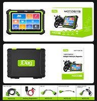 Escáner universal para motocicletas JDiag M400 Pro, tableta de 8.0 pulgadas con sistema Android, OBD2 12-24V, ABS, motor, para BMW/Ducati/Harley/Yamaha