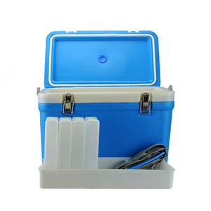 Portable Plastic Medical <b>Cooler</b> <b>Box</b> With Shoulder Strap Clip Closure For Hospital Use - Product Image 2