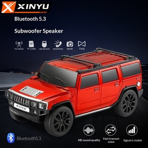 Haut-parleur de voiture bleu ODM/OEM, modèle <span class=keywords><strong>Hummer</strong></span> <span class=keywords><strong>H5</strong></span> WS-590, avec basses puissantes, charge USB, lecteur de carte TF, radio FM et batterie de 1000-2000 mAh - Product Image 5