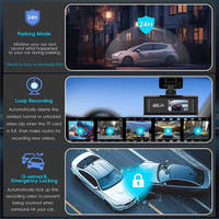 Cámara para Auto de Doble Lente con Resolución 4K, Grabación en Bucle Delantera y Trasera 4K+1080P, Grabadora DVR para Auto con Visión Nocturna, Wifi, GPS