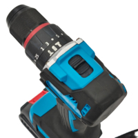 Perceuse à percussion sans fil 21 V haute capacité, sans balais, avec batterie au lithium, 2 vitesses, kit combiné d'outils électriques fiable pour l'entretien