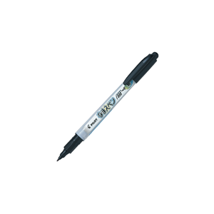Marcador de tela de doble punta P-MOJ-1FE-B, punta extrafina de 0.4 mm y punta fina de 0.6 mm, a base de aceite, resistente al lavado, no se corre, para tela - Product Image 2