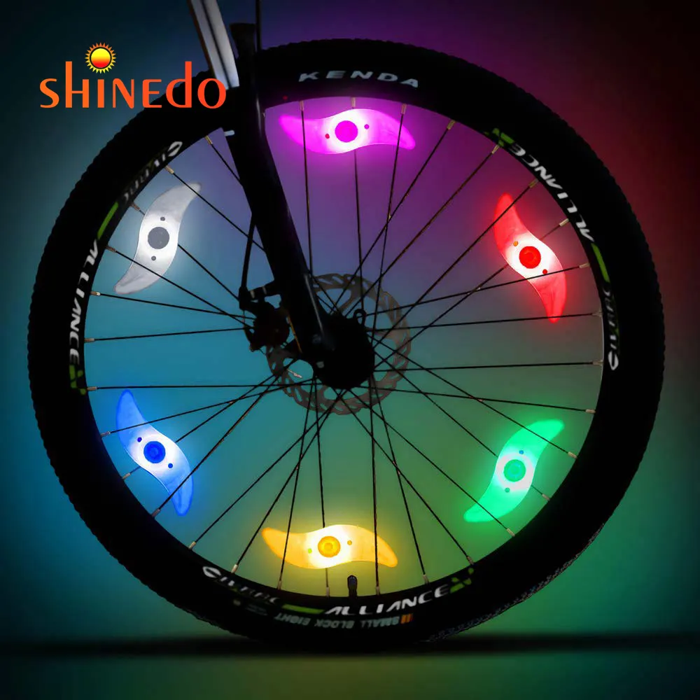 Willow Shape LED Bicycle Wheel Spoke Light Waterproof Cycling Accessories Bike Wheel Lamp
