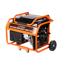 Offener Rahmen 5KW Rad montierter Benzin generator Auto Recoil 2KW AC Industrie-/Not strom versorgung 4-Takt luftgekühlter Motor