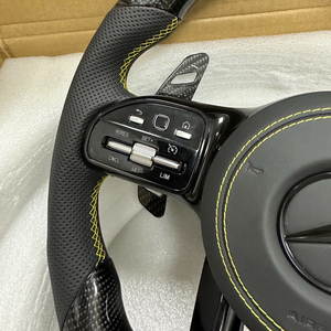 Nuevo Kit de Mejora de Volante de Fibra de Carbono <span class=keywords><strong>AMG</strong></span> para <span class=keywords><strong>Mercedes</strong></span> Clase C/E/S, ML320, CLS300, C200, GLK, Volante <span class=keywords><strong>Mercedes</strong></span> C300 - Product Image 3
