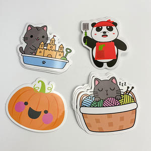 Etiqueta Adhesiva Personalizada, Impresión de Etiquetas Troqueladas, Adhesivo, Regalo para Niños, PVC, Logotipo, Etiqueta de Dibujos Animados - Product Image 2