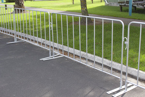 Portable Movable Temporary Crowd Control <strong>Road</strong> <strong>Safety</strong> Stainless Steel <strong>Barrier</strong> <strong>Fence</strong> Covers Custom logo - Product Image 6