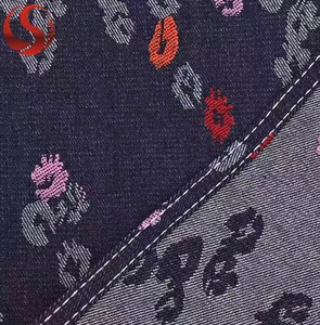 Tissu jacquard tissé à motifs floraux colorés, enduit PU, denim non extensible, 80% coton, 20% polyester, <span class=keywords><strong>largeur</strong></span> 180 cm, poids moyen - Product Image 6