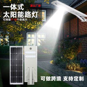 Lampadaire solaire intégré LED Mono Si 50000 heures, garantie 5 ans, pour projets routiers ruraux et municipaux - Product Image 1