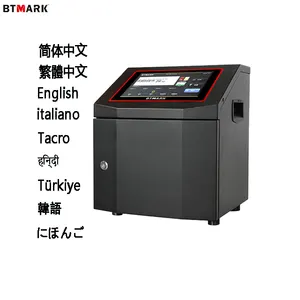 Btmark impressora industrial, impressora industrial do jato da tinta da série w7 btmark máquina de impressão do código do lote da impressora de limpeza automática cij coder do jato de tinta