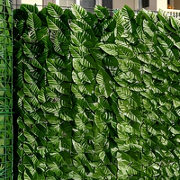 Panneau de clôture artificielle en Pothos, écran de haie en lierre vert, résistant aux UV, décoration murale en plastique pour jardin, balcon, terrasse