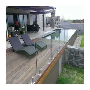 Railing Kaca ACE untuk Balkon Modern 304 Besi Tahan Karat Langkan Keran Padat & Pegangan Tangan