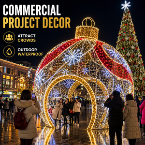 Túnel de <span class=keywords><strong>Luces</strong></span> LED Personalizado para <span class=keywords><strong>Exteriores</strong></span>, Decoración Navideña y de Halloween, IP65, para Pasillos, Centros Comerciales y Plazas - Product Image 1