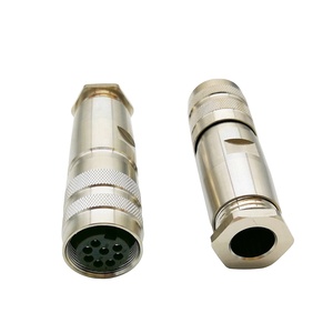 Oem odm ip67 עמיד למים 8pin יצוק מתכת ישר m16 מחבר נקבה - Product Image 5