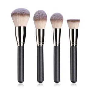 BS-MALL 4 pièces grand pinceau <span class=keywords><strong>de</strong></span> maquillage pour le visage <span class=keywords><strong>fond</strong></span> <span class=keywords><strong>de</strong></span> <span class=keywords><strong>teint</strong></span> professionnel mélange poudre liquide crème Contour surligneur pinceau Kabuki - Product Image 1