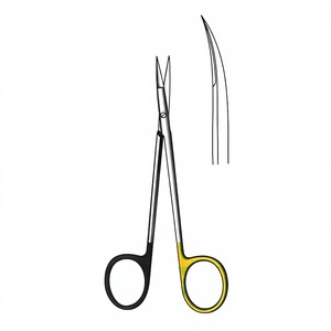 Tijeras Quirúrgicas Knapp de 12 cm / 4-3/4 Pulgadas, Curvas, Afiladas, con Una Hoja Dentada, Super Cut TC, de Acero Inoxidable Premium - Product Image 1