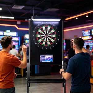 OEM Custom Logo Dual Purpose Home Arcade Dart Machine 11.6 Inch Touch Screen Online <b>Dartboard</b> With Custom Coin Mechanism - Product Image 6