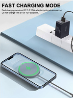 Chargeur Magnétique Sans Fil 15W 2-en-1 Station de Recharge Rapide Qi pour iPhone 17 16 15 14 et Écouteurs – Chargeur Portable Mince