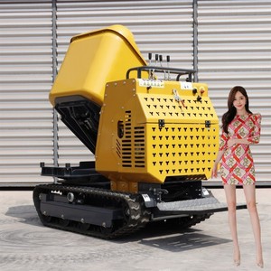 Factory Wholesale High Efficiency Cheap Small Mini <b>Dumper</b> 500kg Mini <b>Track</b> <b>Dumper</b> With Loader - Product Image 5