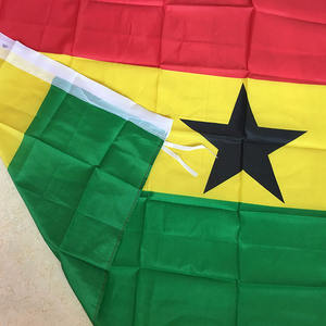 <span class=keywords><strong>Drapeau</strong></span> national du Ghana de haute qualité en polyester <span class=keywords><strong>3</strong></span>*5 pieds <span class=keywords><strong>rouge</strong></span> jaune vert étoile - Product Image 5