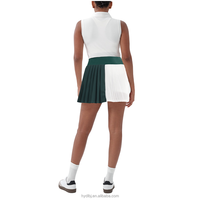 Conjunto de Falda Deportiva Premium Casual y Transpirable para Tenis, Golf, Yoga y Correr al Aire Libre, con Bloques de Color y Cintura Elástica para Mujer