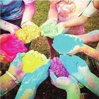Poudre colorée pour la fête de Holi, festival de nouveauté, farine de maïs arc-en-ciel, gadgets amusants, poudre colorée, blagues, farces pratiques