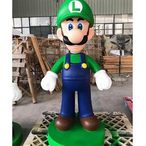 Figurines en résine grandeur nature au design moderne personnalisé, statues de <span class=keywords><strong>Mario</strong></span>, décoration de bureau en fibre de verre, sculpture de <span class=keywords><strong>Mario</strong></span> Brother - Product Image 5