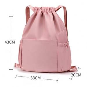 Sacs à dos à cordon personnalisés avec logo d'usine, imperméables, colorés, pour le basketball, grande capacité, poches pour les voyages, la gym et les sports - Product Image 2