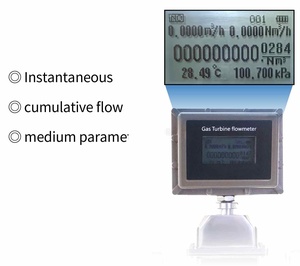 Smart <strong>Digital</strong> LCD Display 4-20mA <strong>Output</strong> Gas Turbine <strong>Flow</strong> <strong>Meter</strong> - Product Image 2