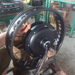 Kit de conversion de vélo électrique avec moteur moyeu personnalisé 20x4 pouces, sans balais, sans engrenages, pour pneus larges, 60V 72V 3000W - Product Image 4