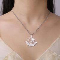 Collier hexagramme hébreu Myshape, symbole des Forces de Défense d'Israël IDF, pendentif en acier inoxydable, bijoux, cadeau de Hanouka
