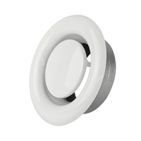 Diffuseur d'air rond en alliage d'aluminium pour plafond, résistant à la corrosion, pour usage commercial