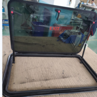 RV Aluminium + Verre Trempé Pousser Fenêtre Ouverte Pour Motohome 700*400mm