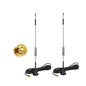 Antena 4G LTE Antena SMA 7dBi Base magnética Antena MIMO (paquete de 2) Para <span class=keywords><strong>Vodafone</strong></span> O2 Three EE Netgear TP-Link - Product Image 1