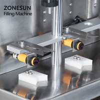ZONESUN 4 buses semi-automatique vide liquide parfum gouttes pour les yeux cosmétiques boisson petite bouteille parfum Machine de remplissage